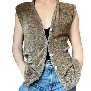 Chico’s Vintage Knit Vest 90s